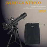 SVBONY SV510 60mm Travel Solar f/6.6 Refractor Telescope with Backpack