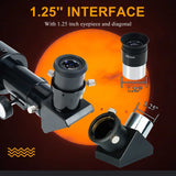 SVBONY SV510 60mm Travel Solar f/6.6 Refractor Telescope with Backpack