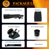 SVBONY SV510 60mm Travel Solar f/6.6 Refractor Telescope with Backpack