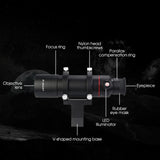Svbony SV208 8x50 Straight-Through Illuminated Crosshair Finder Scope