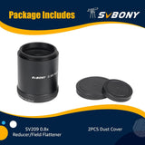Svbony SV209 Focal Reducer/Field Flattener 0.8X for SV550 122mm ED Triplet Refractor