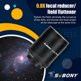 Svbony SV209 Focal Reducer/Field Flattener 0.8X for SV550 122mm ED Triplet Refractor