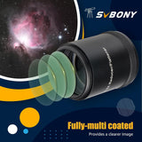 Svbony SV209 Focal Reducer/Field Flattener 0.8X for SV550 122mm ED Triplet Refractor