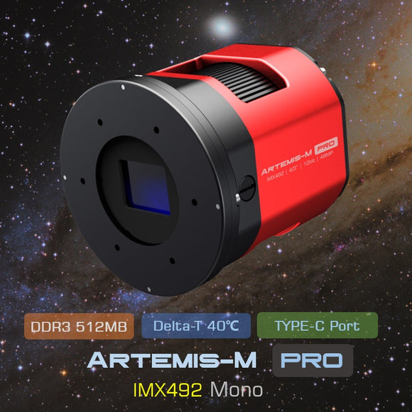 Player One Artemis-M Pro (IMX492) USB3.0 Mono Cooled Camera - Open Box