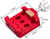Svbony Medium Dovetail Clamp With a Brass Screw for Telescopes and Cameras (Red)