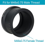 Svbony SV196 Wide 48mm T-Ring Adapter for Sony NEX Alpha Mirrorless Camera