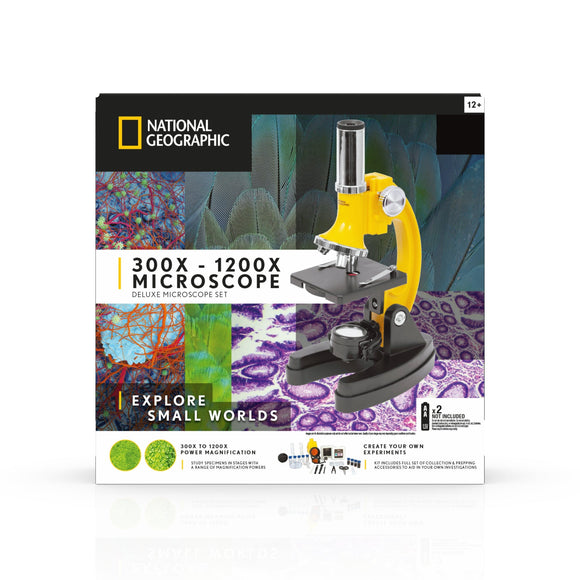 National Geographic 300x-1200x Microscope with Hard Case