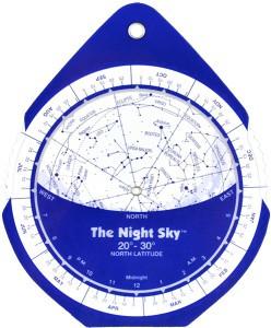 The Night Sky Planisphere SMALL Plastic 30 to 40 Degrees