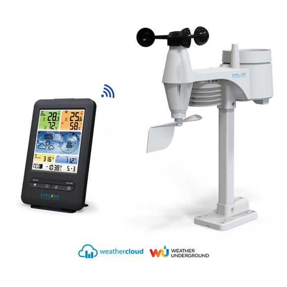 Explore Scientific 5-in-1 WiFi Professional Weather Station with Weather Underground - WSX1001