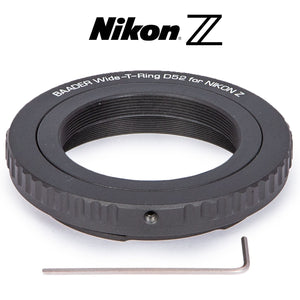 Baader Wide-T-Ring Nikon Z (for Nikon Z bajonet) with D52i to T-2 and S52